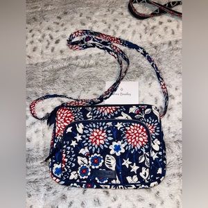 Vera Bradley small cross body - red white and blue